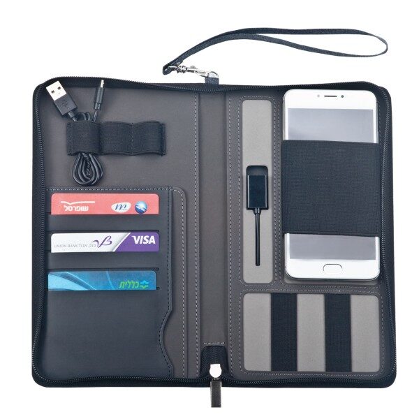 תיק מסמכים חכם עם לוגו