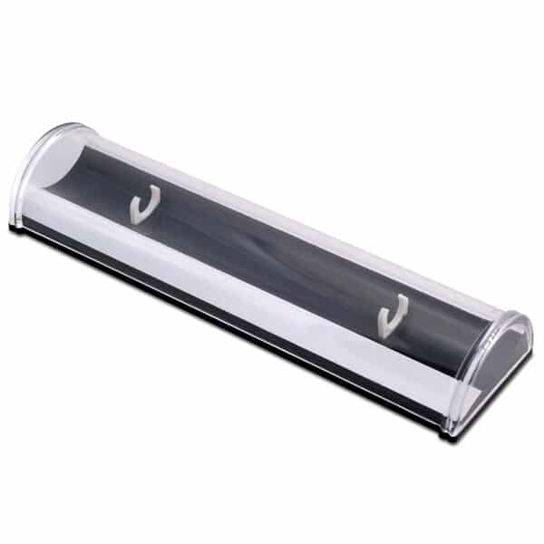 קופסת חצי גליל שקופה לעט