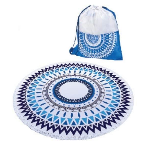 מגבת חוף עגולה עם פרנזים