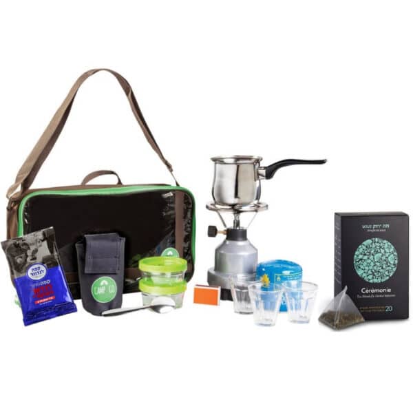 ערכת קפה ממותגת עם קפה ותה