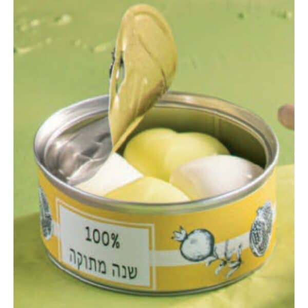 מארז 4 סבונים בקופסת שימורים