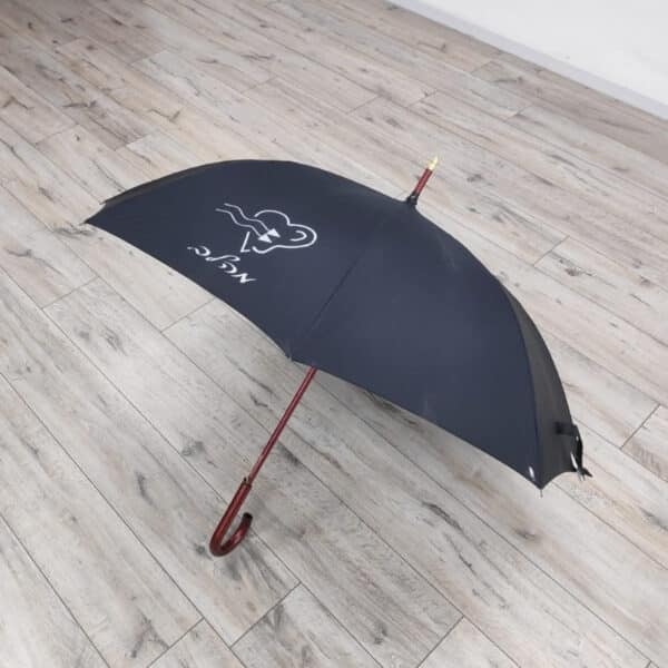 מטרית סערה עם לוגו