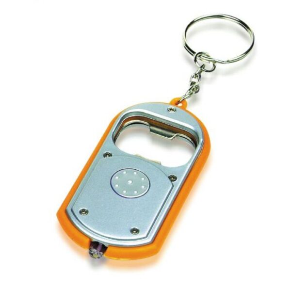 מחזיק מפתחות ממותג פנס ופותחן מחזיק מפתחות ממותג פנס ופותחן