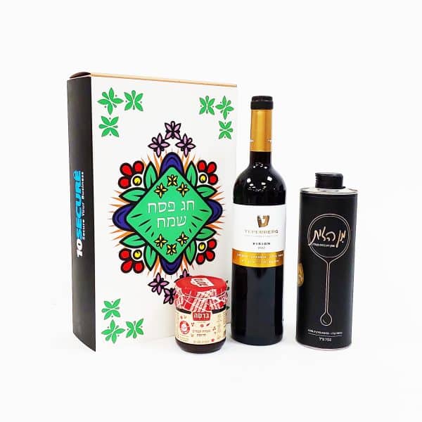 מארז יין חרוסת ושמן זית