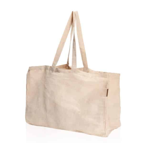 תיק כותנה משולב יוטה תיק כותנה משולב יוטה