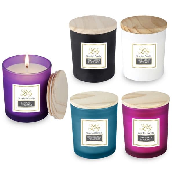 נרות עם לוגו