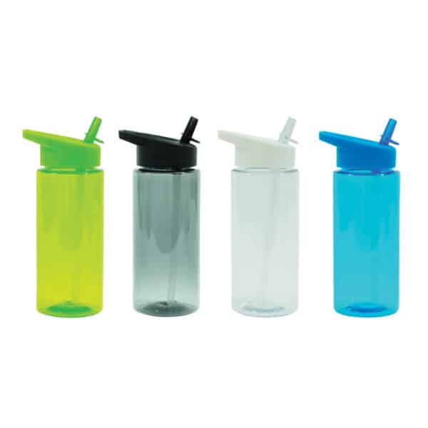 בקבוק שתייה עם פיה קשיחה וקשית