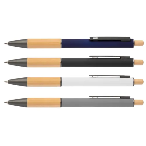 עט ג’ל עשוי מתכת בשילוב במבו עט ג’ל עשוי מתכת בשילוב במבו