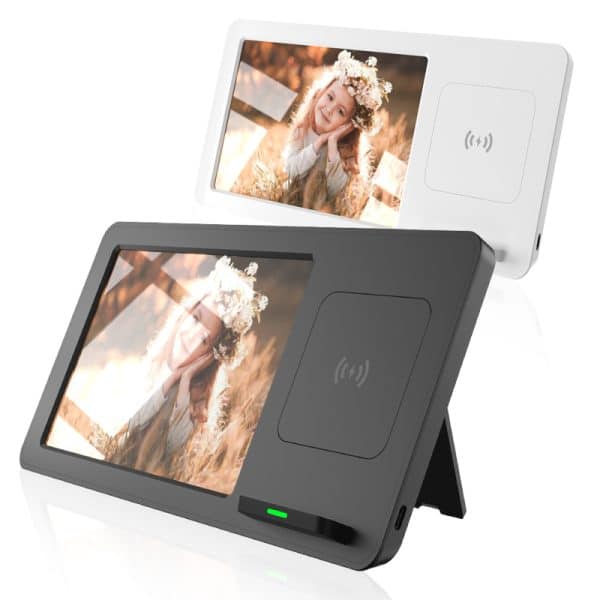 משטח טעינה אלחוטי עם הדפסת לוגו