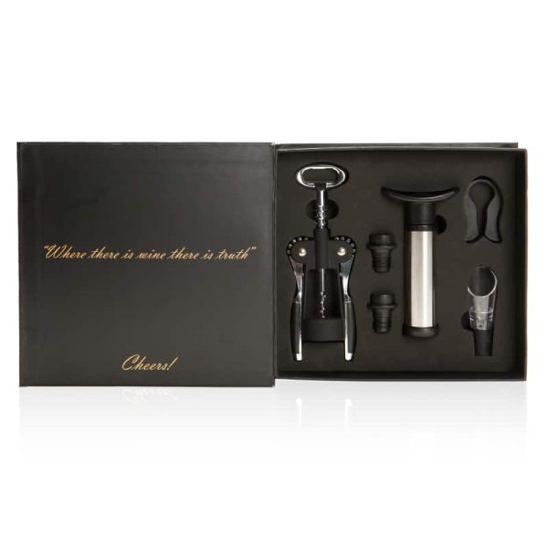 מארז אביזרי יין ממותג