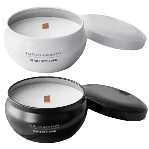 נר ריחני במארז מתכת מעוצב