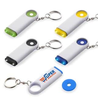 מחזיק מפתחות ממותג | משחרר עגלות נשלף