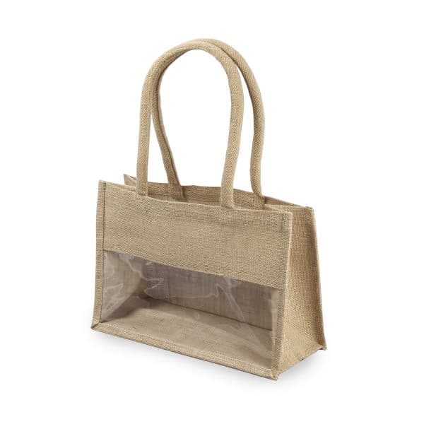 תיק יוטה עם חלונית תיק יוטה עם חלונית