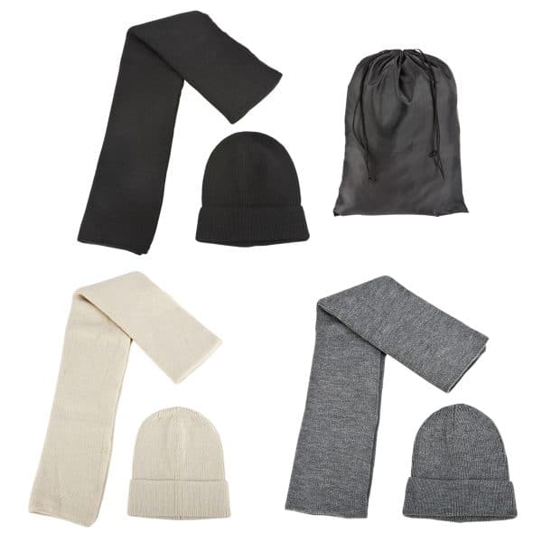סט של כובע גרב וצעיף