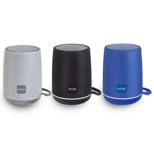 רמקול עגול עם הדפס לוגו