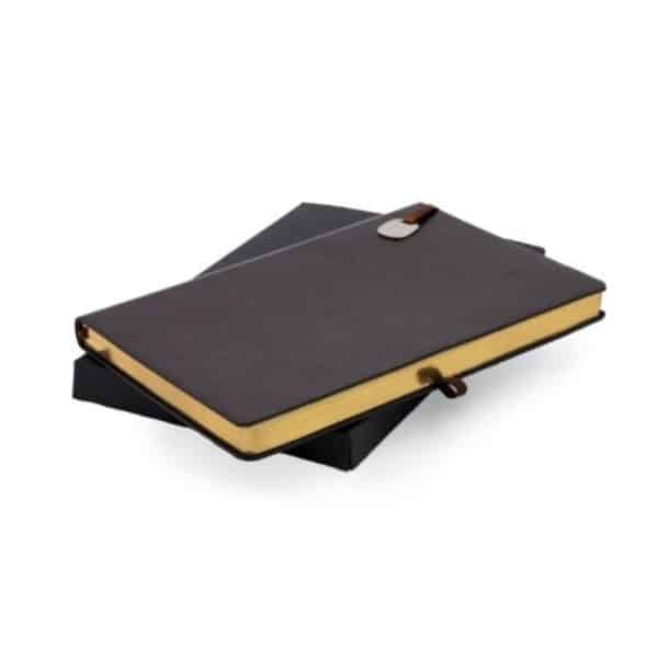 מחברת A5 דמוי עור סימנית מתכת מחברת A5 דמוי עור סימנית מתכת