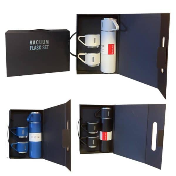 מארז קשיח עם ידית טרמוס וכוסות מארז קשיח עם ידית טרמוס וכוסות