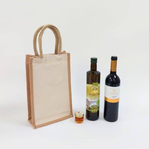 מארז יין שמן זית ודבש ממותג