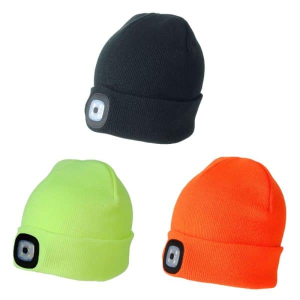 כובע צמר עם תאורת לד