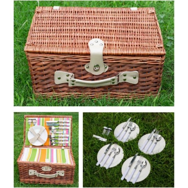 סלסלת קש לפיקניק