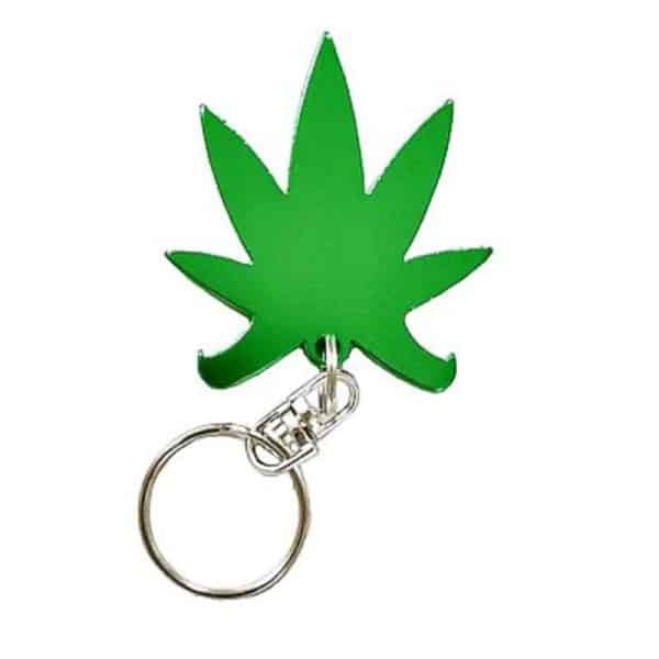 מחזיק מפתחות פותחן בצורת קנאביס