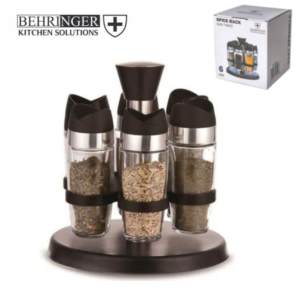 סט צנצנות תבלינים במעמד מפואר