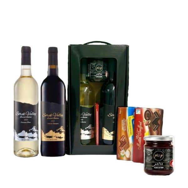 מארז שוקולדים ויין לפסח