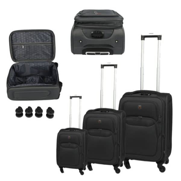 סט מזוודות טרולי סוויס