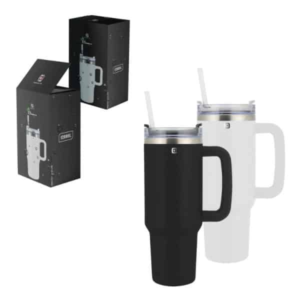 כוס טרמית 1,200 מ"ל עם קש