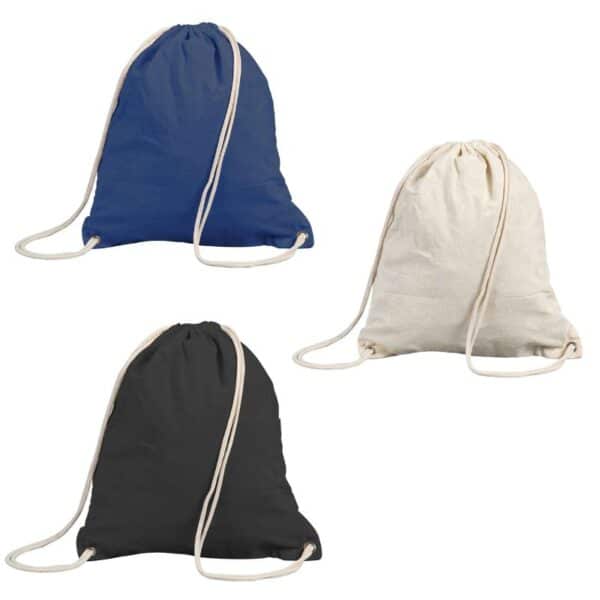 תיק כותנה ממותג כתפיות שרוך