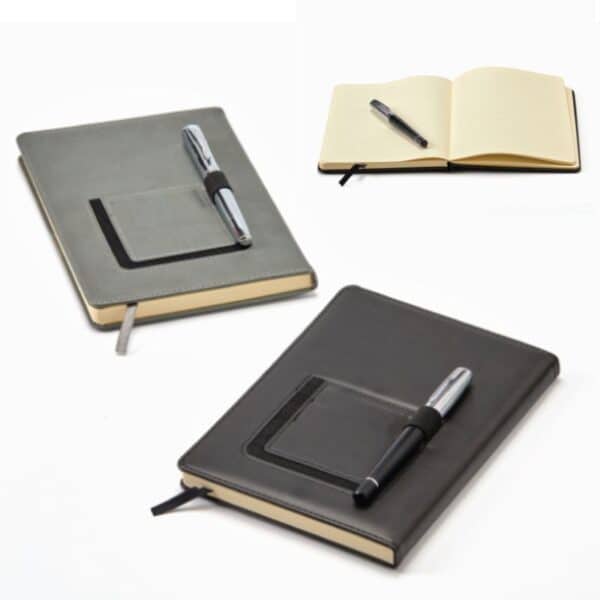 מחברת עם כיס לנייד מחברת עם כיס לנייד