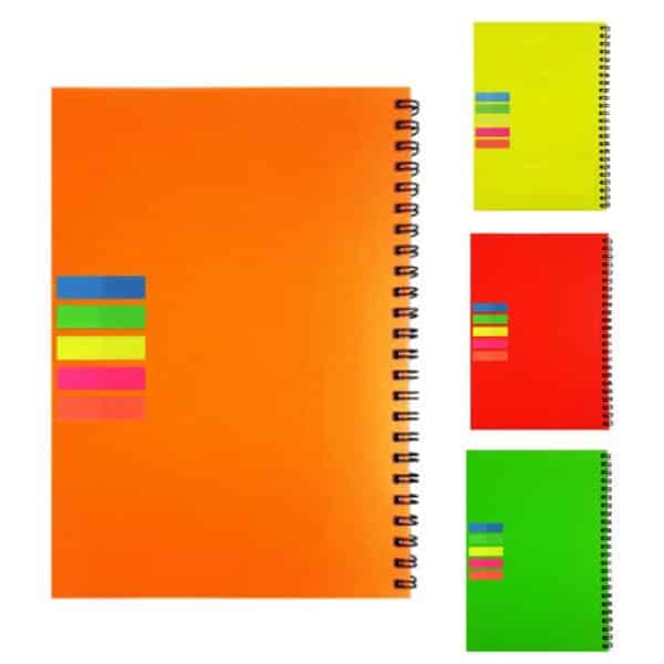 מחברת פוליפרופילן עם דגלונים