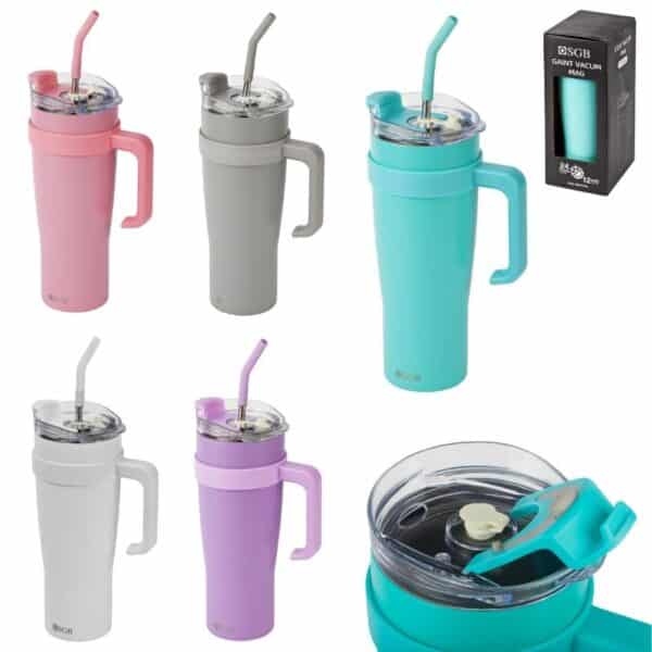 כוס ממותגת עם קשית