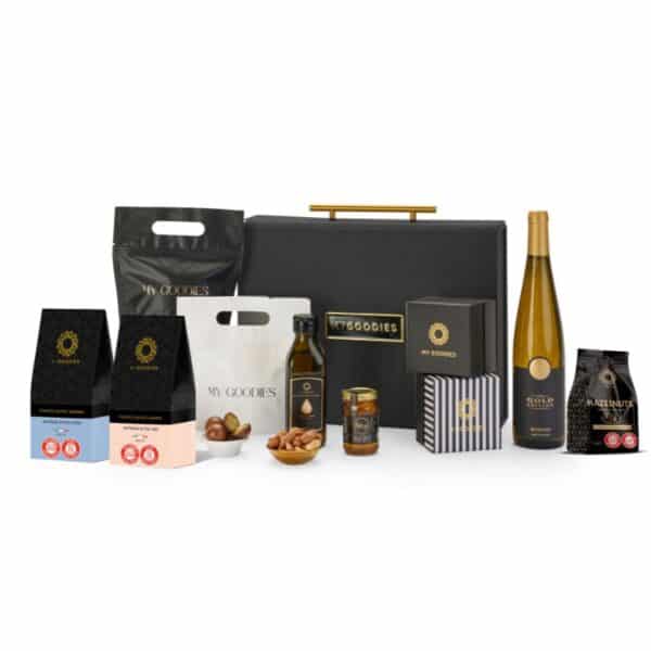 מארז שוקולדים מפואר עם יין