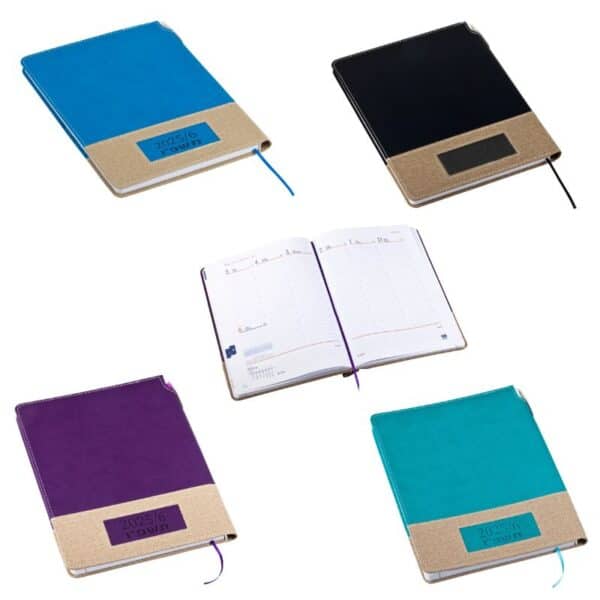 יומן ממותג עם עט