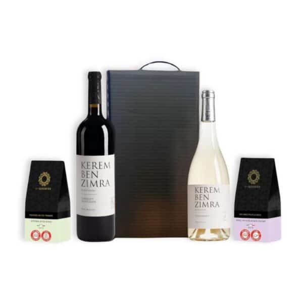 מארזים לראש השנה | מארז יין ומעדנים