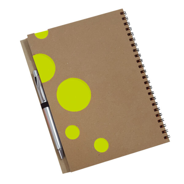 מחברת A5 ממוחזרת עם עיגולים