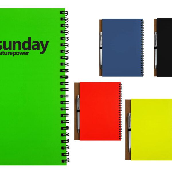 מחברת A5 עם כריכה זוהרת+עט מחברת A5 עם כריכה זוהרת+עט