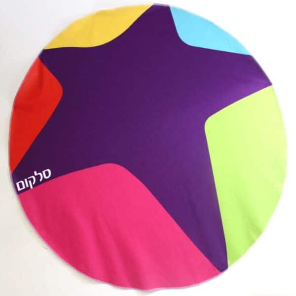 מגבת חוף עגולה עם הדפס ALL OVER מגבת חוף עגולה עם הדפס ALL OVER