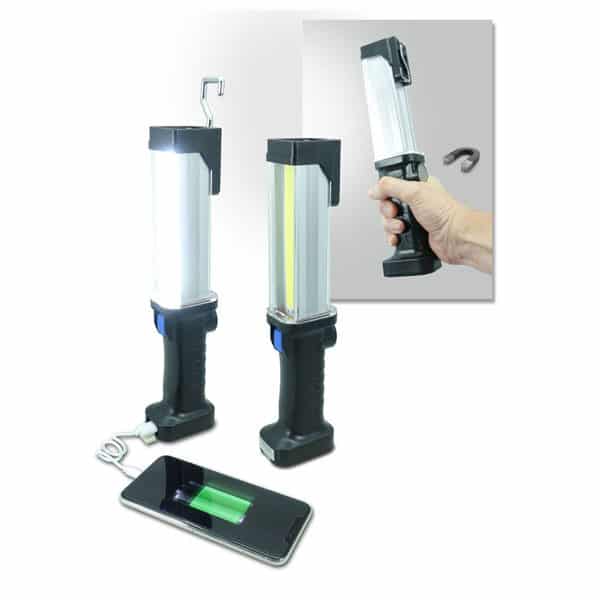 פנס COB משולב מטען נייד