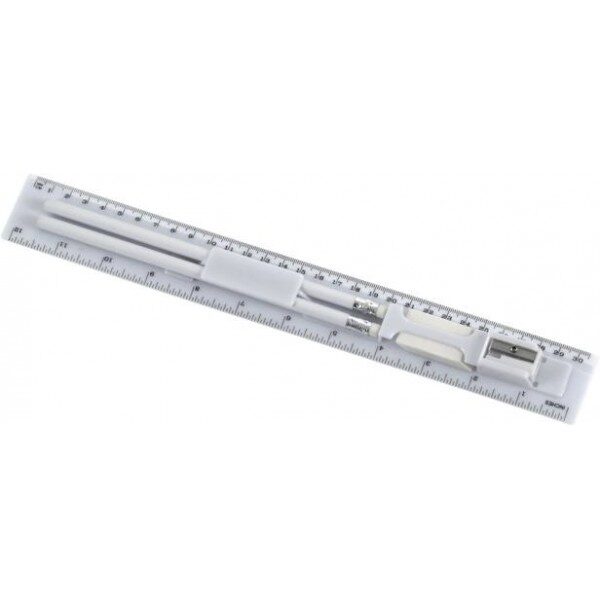 סרגל ממותג משולב מכשירי כתיבה