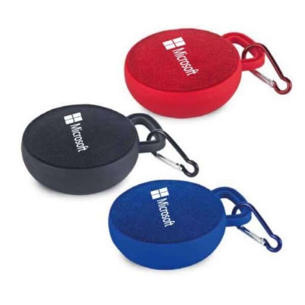 רמקול נגד מים ממותג עם שאקל לתליה