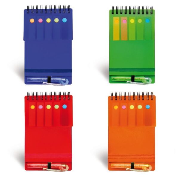 פנקס עם דפי ממו ועט נשלף