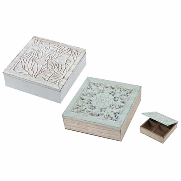 קופסת עץ עם עיטורים MDF