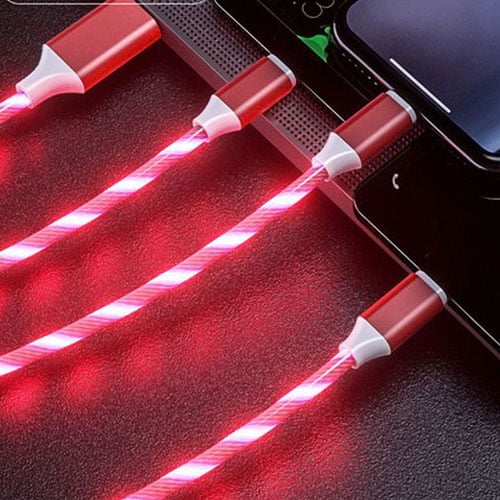 כבל טעינה עם תאורת LED