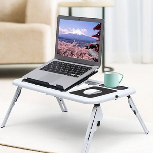 שולחן עבודה מתקפל עם מאוורר