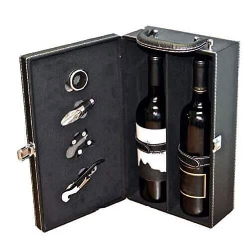 מארז לשני בקבוקים+אביזרים