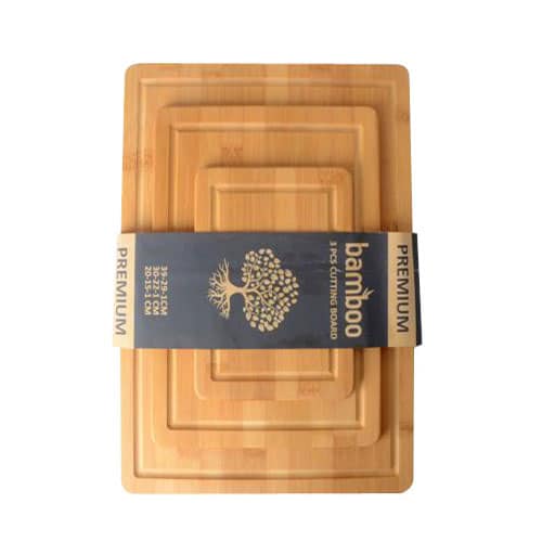 סט 3 קרשי חיתוך במבוק ממותגים סט 3 קרשי חיתוך במבוק ממותגים