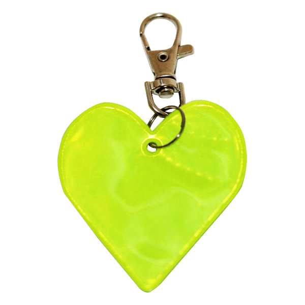 מחזיר אור ממותג בצורת לב