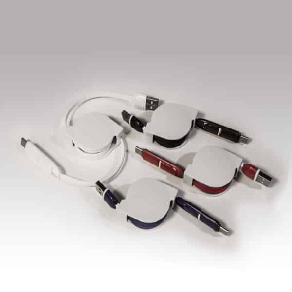 כבל USB גלגלת ממותג